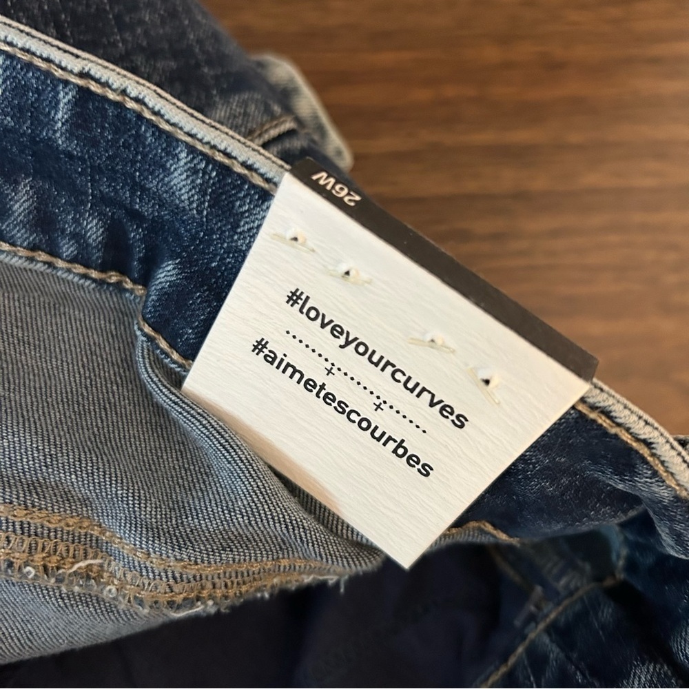 90s Retro Acid Wash Skinny Jeans - Frankie & Stella Plus Size 26W ❤️ - Picture 6 of 11